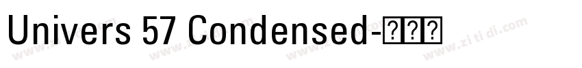 Univers 57 Condensed字体转换